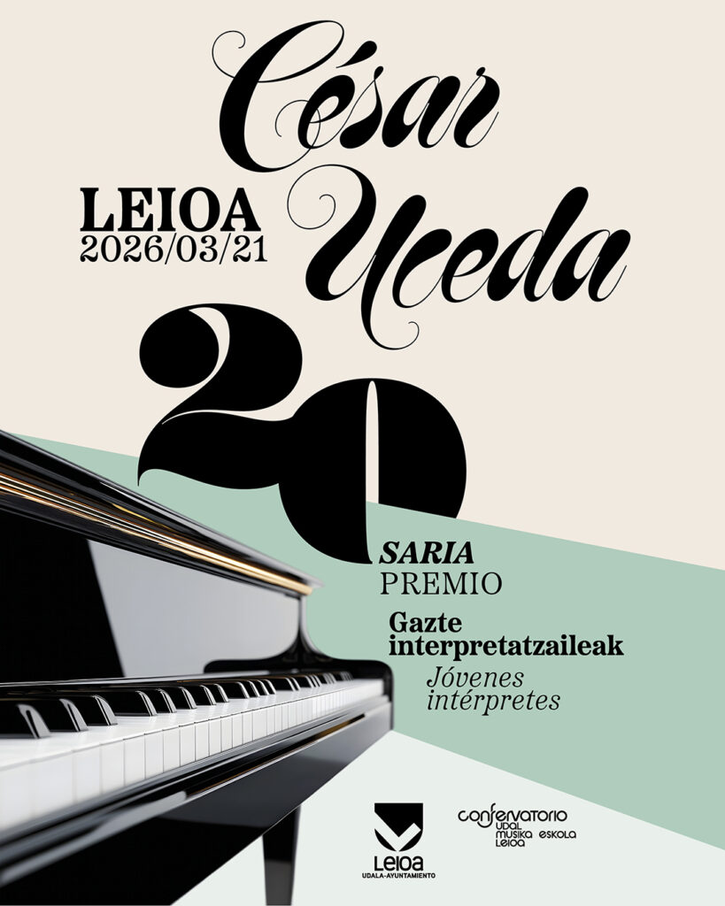 Premio César Uceda a jóvenes intérpretes celebrado en 2026, Leioa.